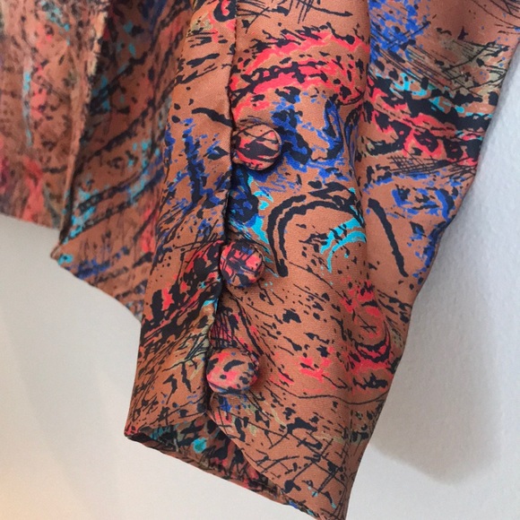 Vintage unique copper blouse New Years - Picture 2 of 6